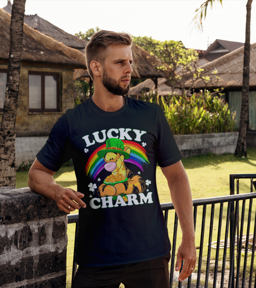 Lucky Charm Tigger Rainbow Coins T-Shirt
