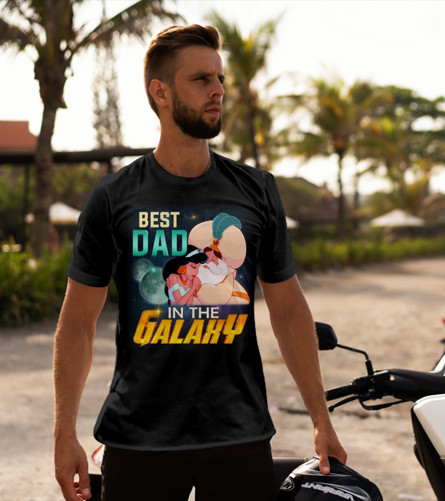 Best Dad In The Galaxy Jasmine And Her Father T-Shirt