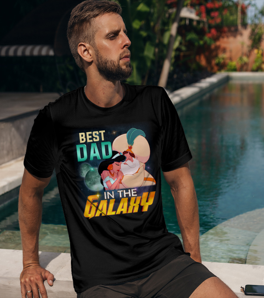Best Dad In The Galaxy Jasmine And Her Father T-Shirt