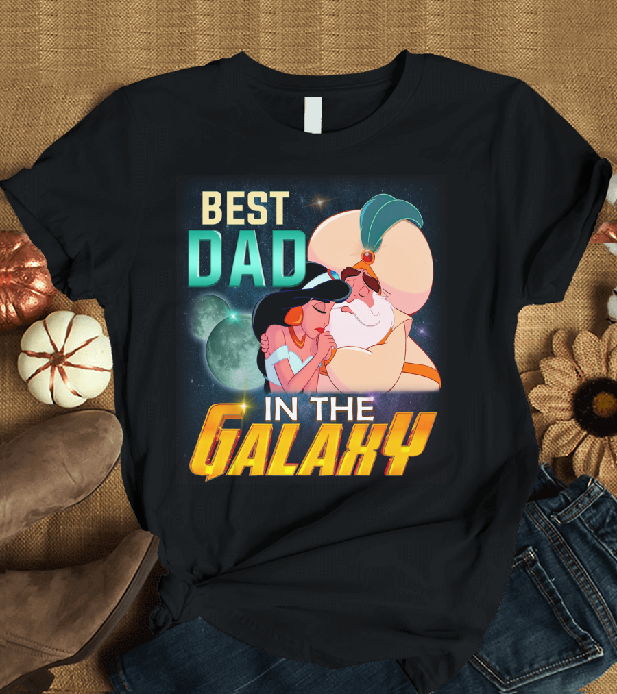 Best Dad In The Galaxy Jasmine And Her Father T-Shirt