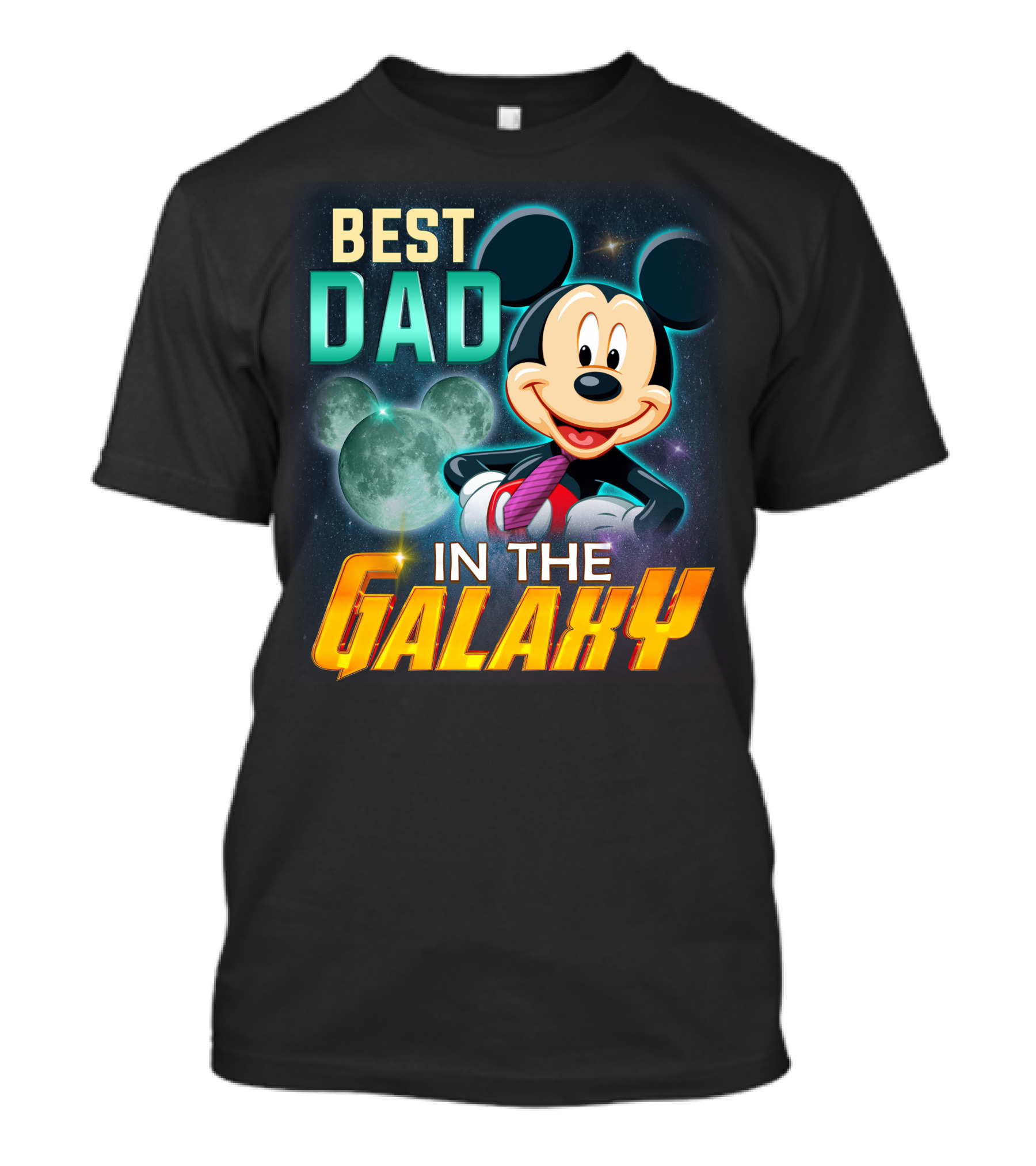 Best Dad Mickey IN The Galaxy T-Shirt