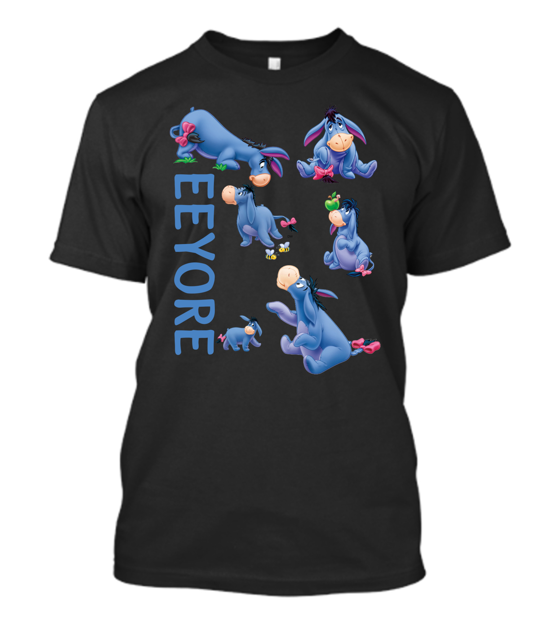 Eeyore Poses From Winnie The Pooh With T-Shirt