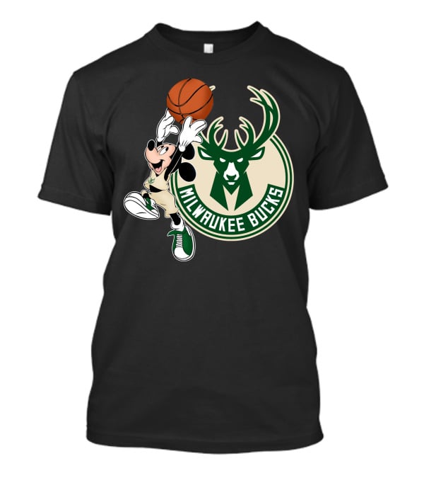 Mickey Milwaukee Bucks Basketball T-Shirt