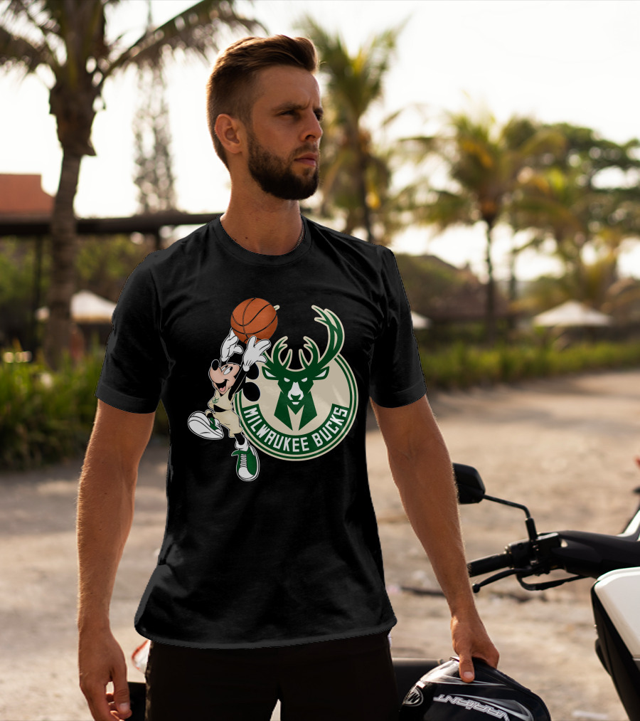 Mickey Milwaukee Bucks Basketball T-Shirt