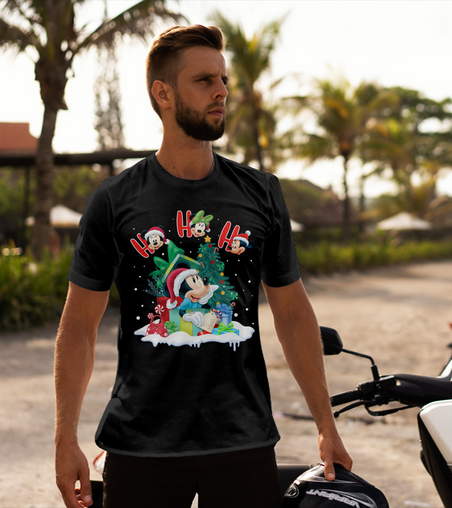 Ho Ho Ho Merry Christmas Minnie Mouse Holiday Magic T-Shirt