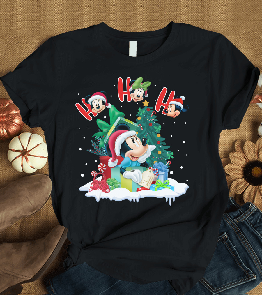 Ho Ho Ho Merry Christmas Minnie Mouse Holiday Magic T-Shirt
