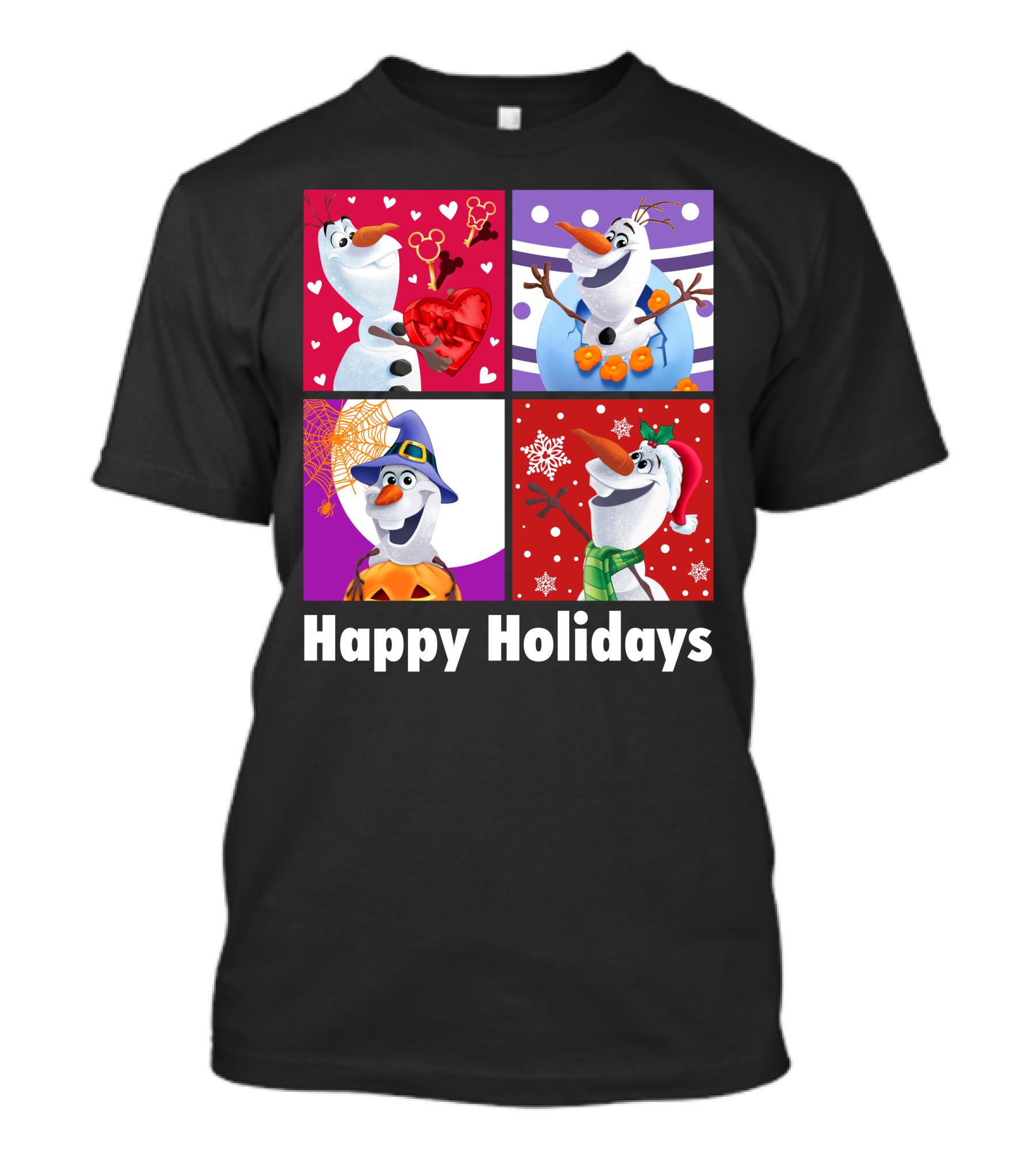 Happy Holidays Olaf Seasonal Celebrations T-Shirt