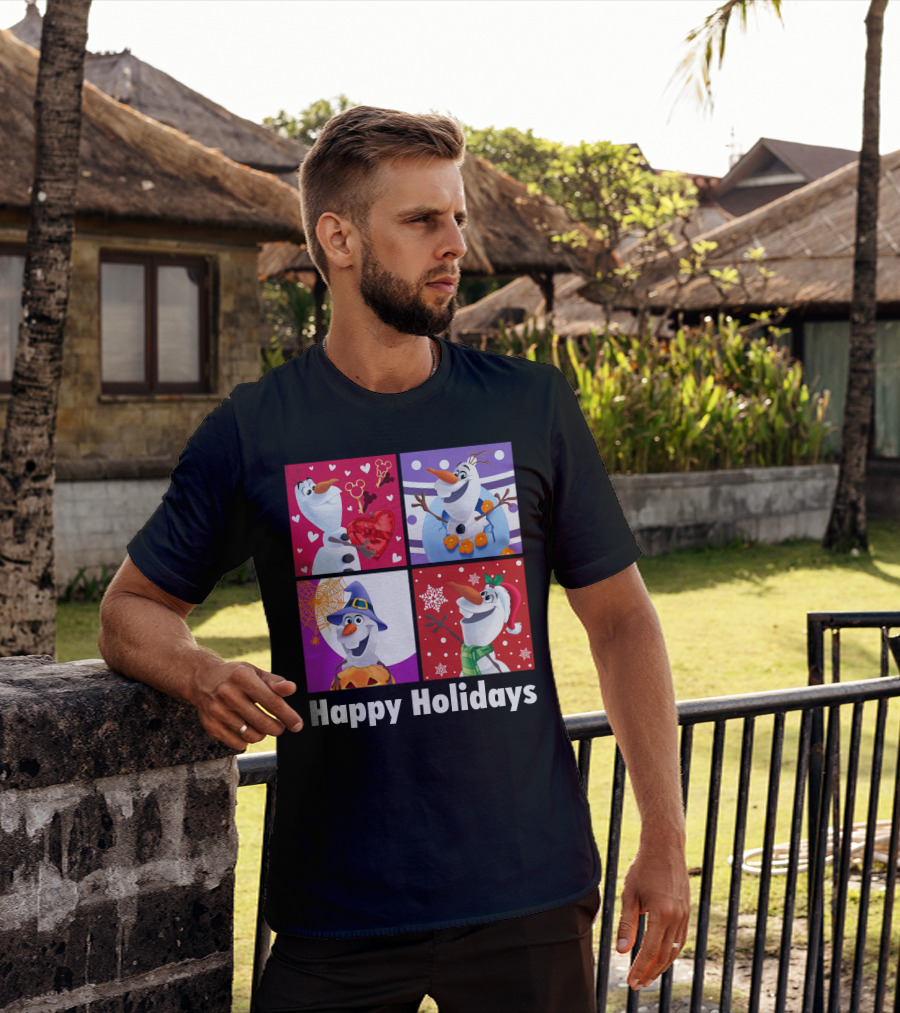 Happy Holidays Olaf Seasonal Celebrations T-Shirt