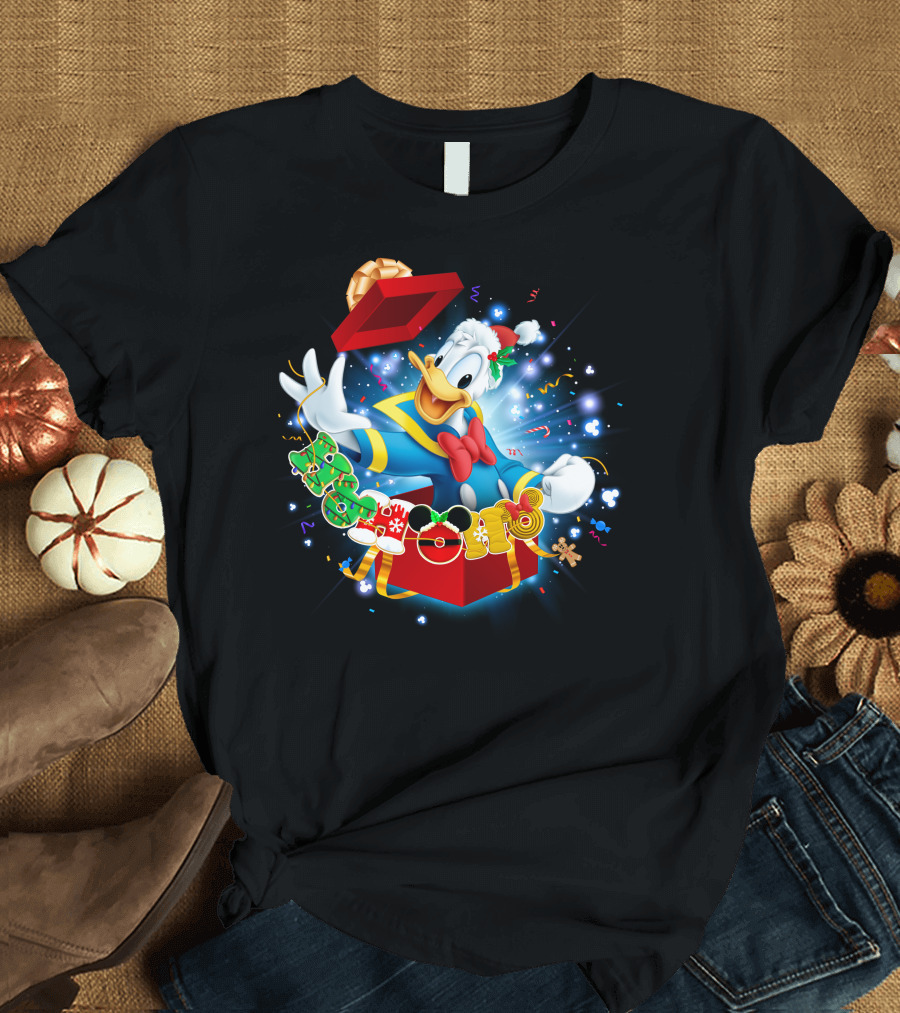 Donald Duck Christmas Magic Holiday Surprise T-Shirt