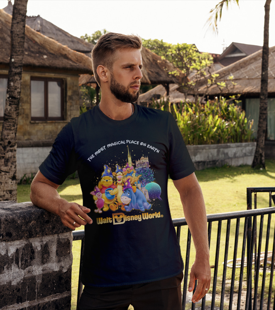The Most Magical Place On Earth Walt Disney World Winnie The Pooh T-Shirt