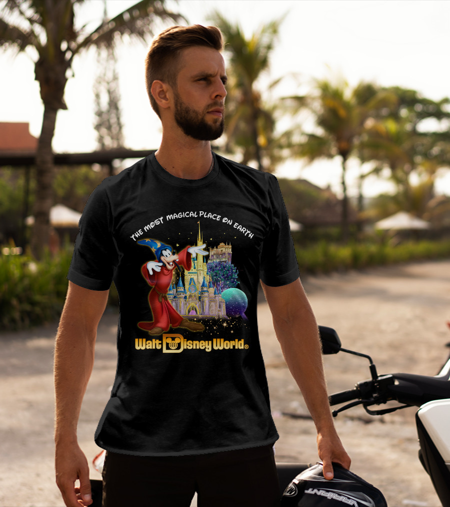 The Most Magical Place On Earth Walt Disney World Goofy Sorcerer's Apprentice T-Shirt