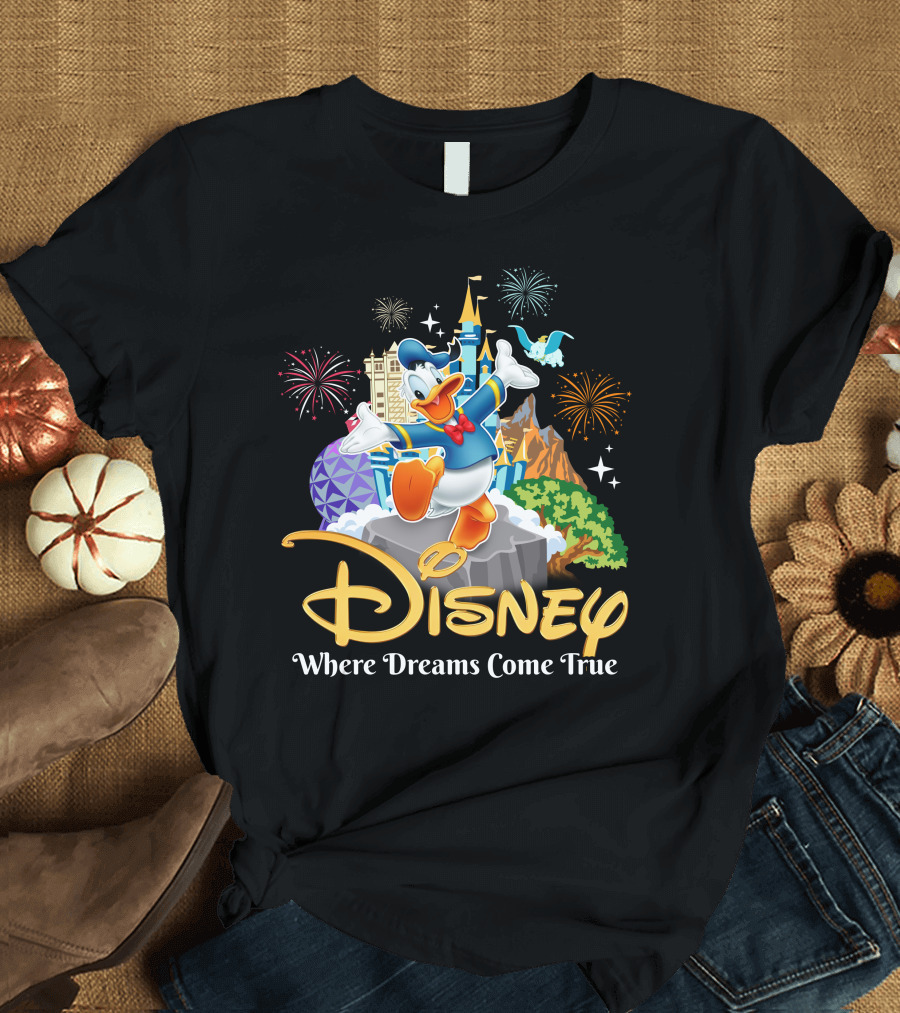 Disney Donald Where Dreams Come True Fireworks Adventure T-Shirt