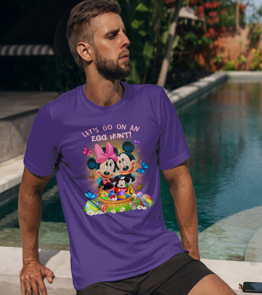 Let's Go On An Egg Hunt Mickey & Minnie T-Shirt