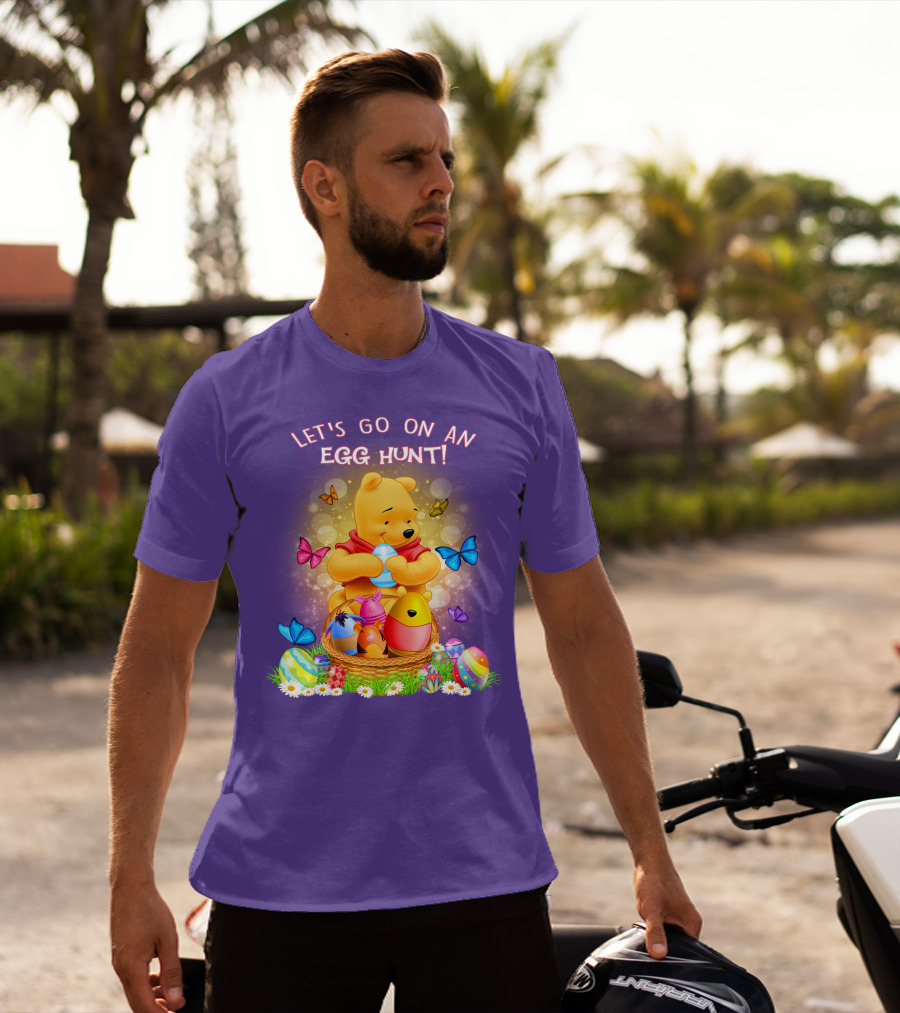 Let's Go On An Egg Hunt Pooh T-Shirt