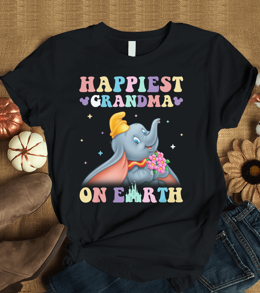 Dumbo Happiest Grandma on Earth T-Shirt