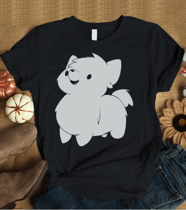 T-Shirt: Cute Cartoon Dog Drawing T-Shirt Cute Cartoon Dog Drawing T-Shirt