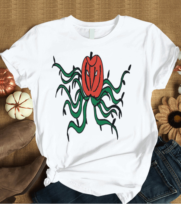 T-Shirt: Pumpkin Monster Creepy Tentacles Halloween Jack-O'-Lantern T-Shirt Pumpkin Monster Creepy Tentacles Halloween Jack-O'-Lantern T-Shirt