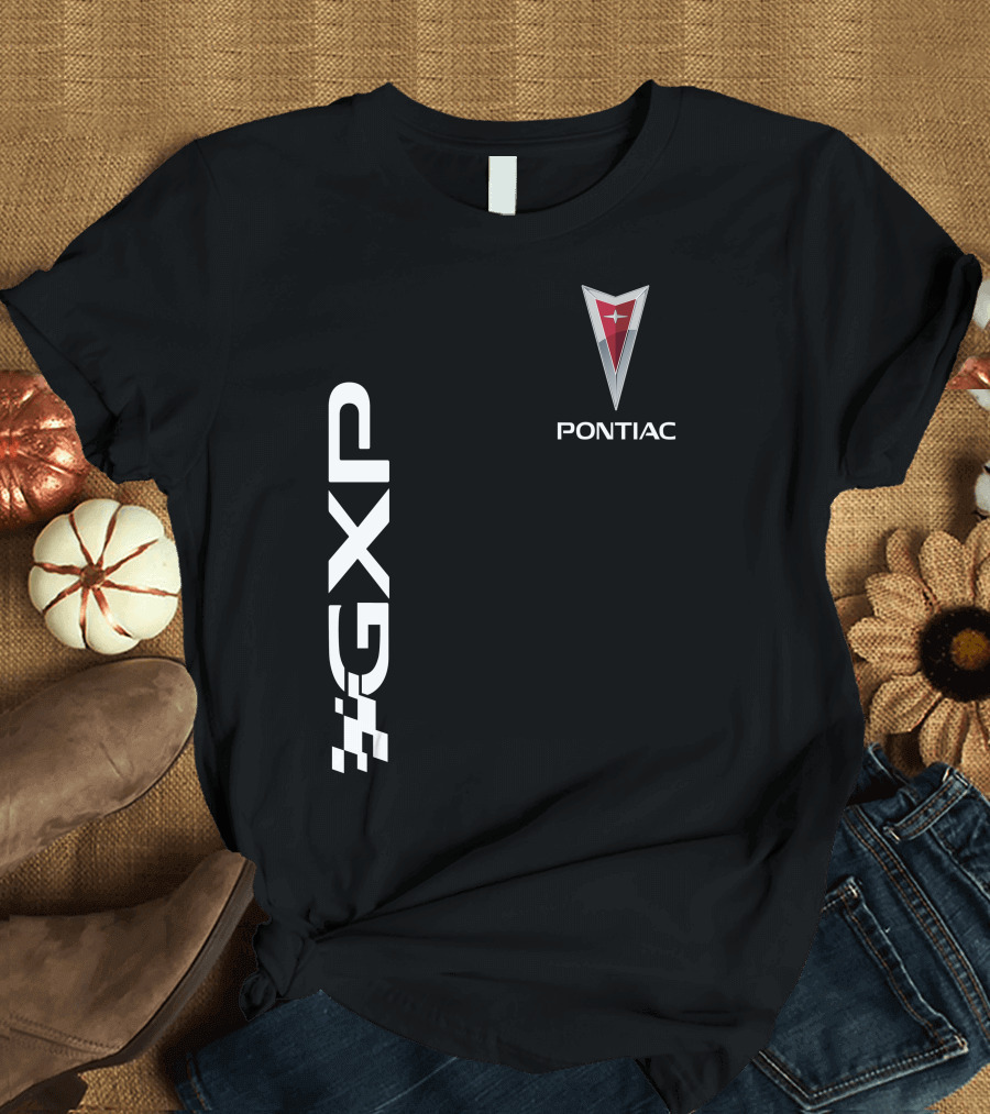 Pontiac GXP Logo with Emblem and Checkered Flag T-Shirt