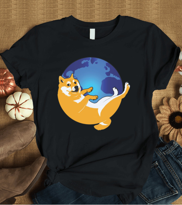 T-Shirt: Doge Shibe Dog Earth Meme T-Shirt Doge Shibe Dog Earth Meme T-Shirt