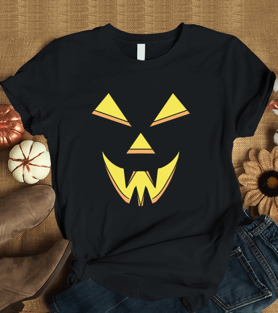 Happy Halloween Pumpkin Grotesque Face Spooky Gift Idea T-Shirt