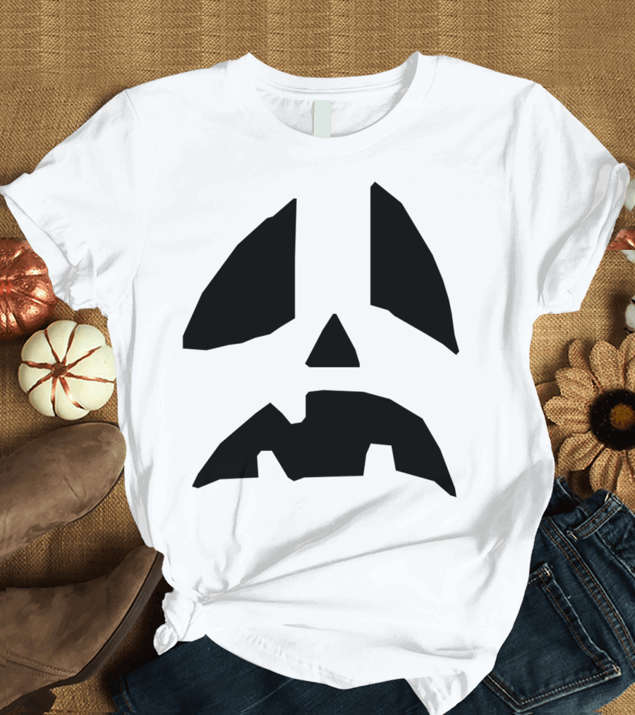 Pumpkin Halloween Face Cute Kids Fun Funny Spooky Jack-O'-Lantern T-Shirt