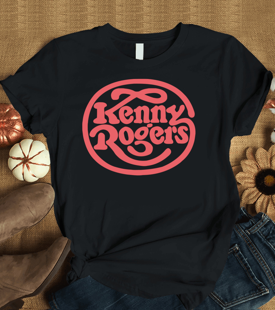 Kenny Rogers Retro Style Red T-Shirt