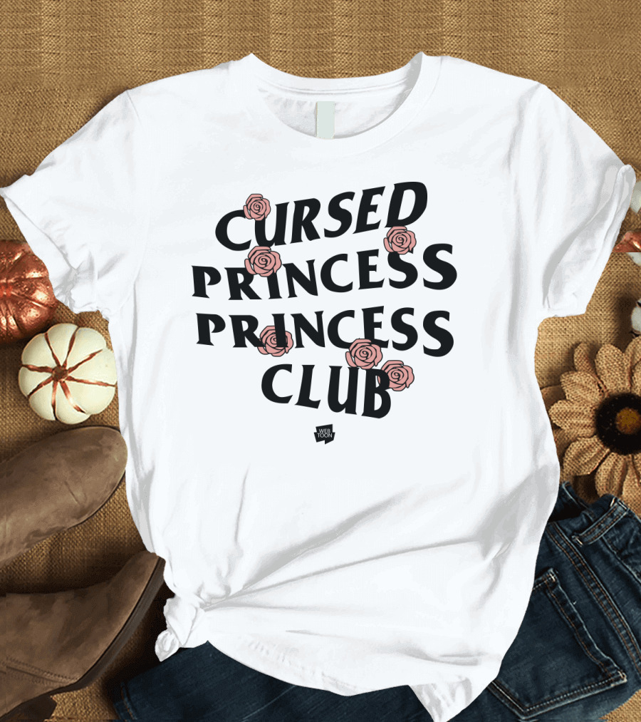 Cursed Princess Club Webtoon Merchandise Roses T-Shirt