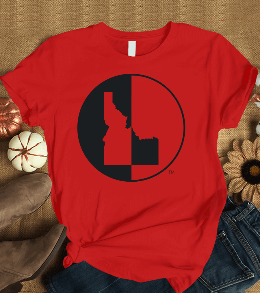 Idaho Allmade Red Black Split T-Shirt