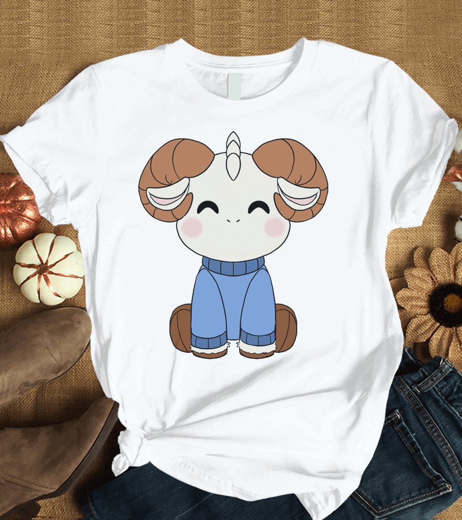jschlatt Ram Hoodie Min Plush Cartoon T-Shirt