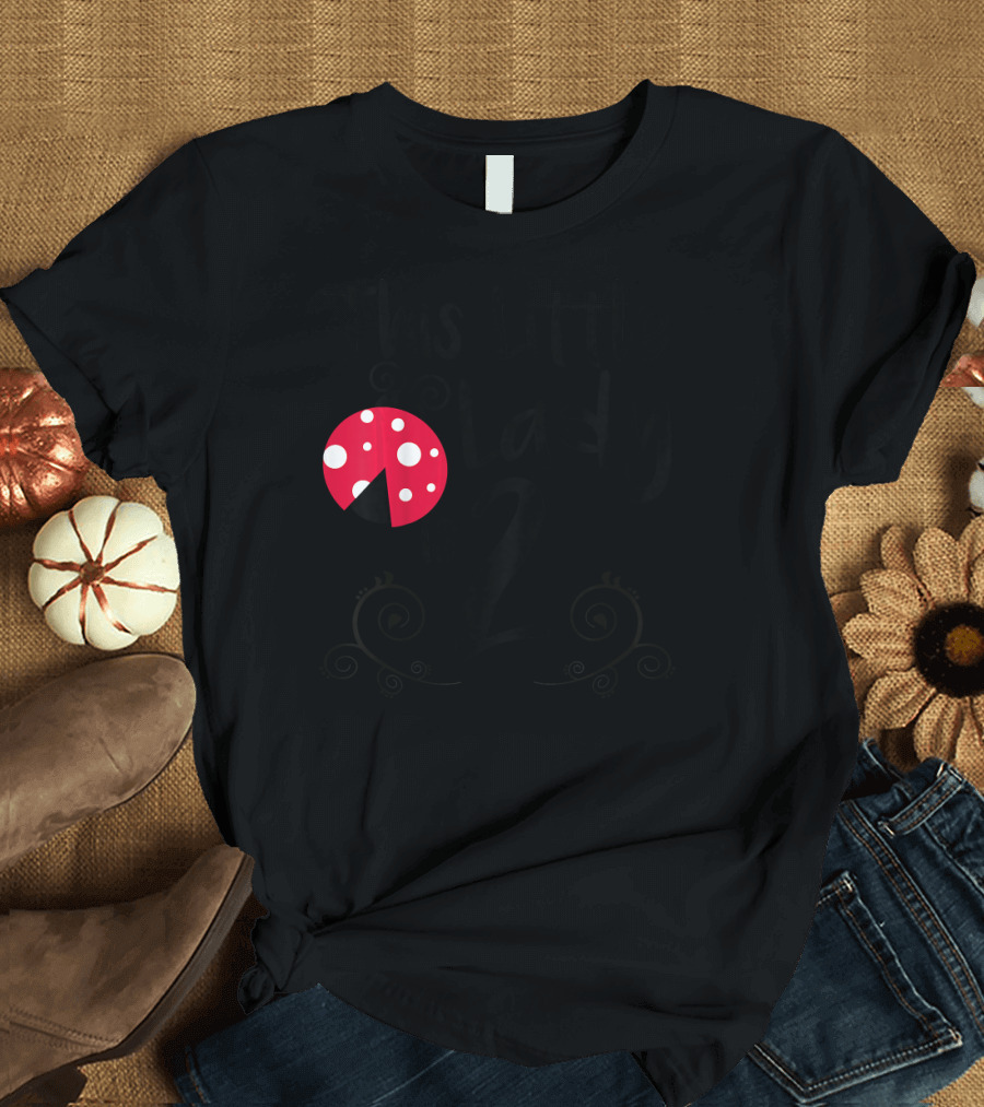 This Little Lady is 2 Year Old LadyBug Birthday Party T-Shirt