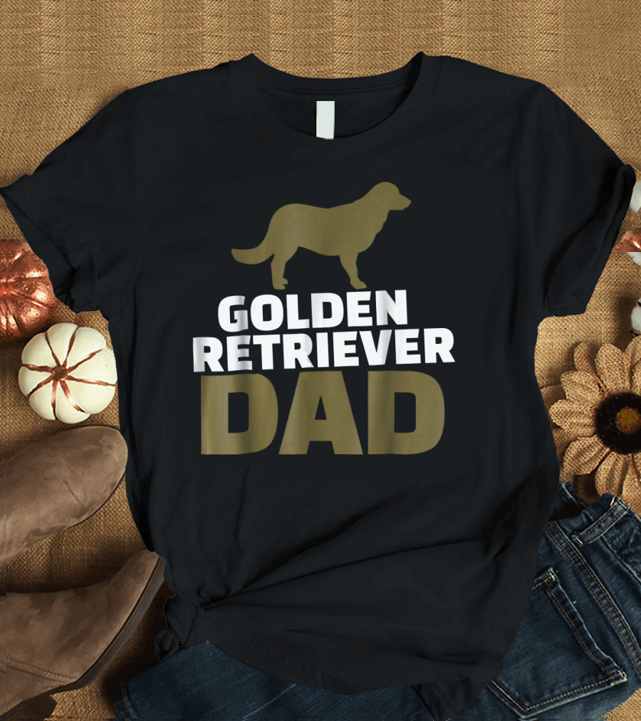 Golden Retriever Dad Mens T-Shirt