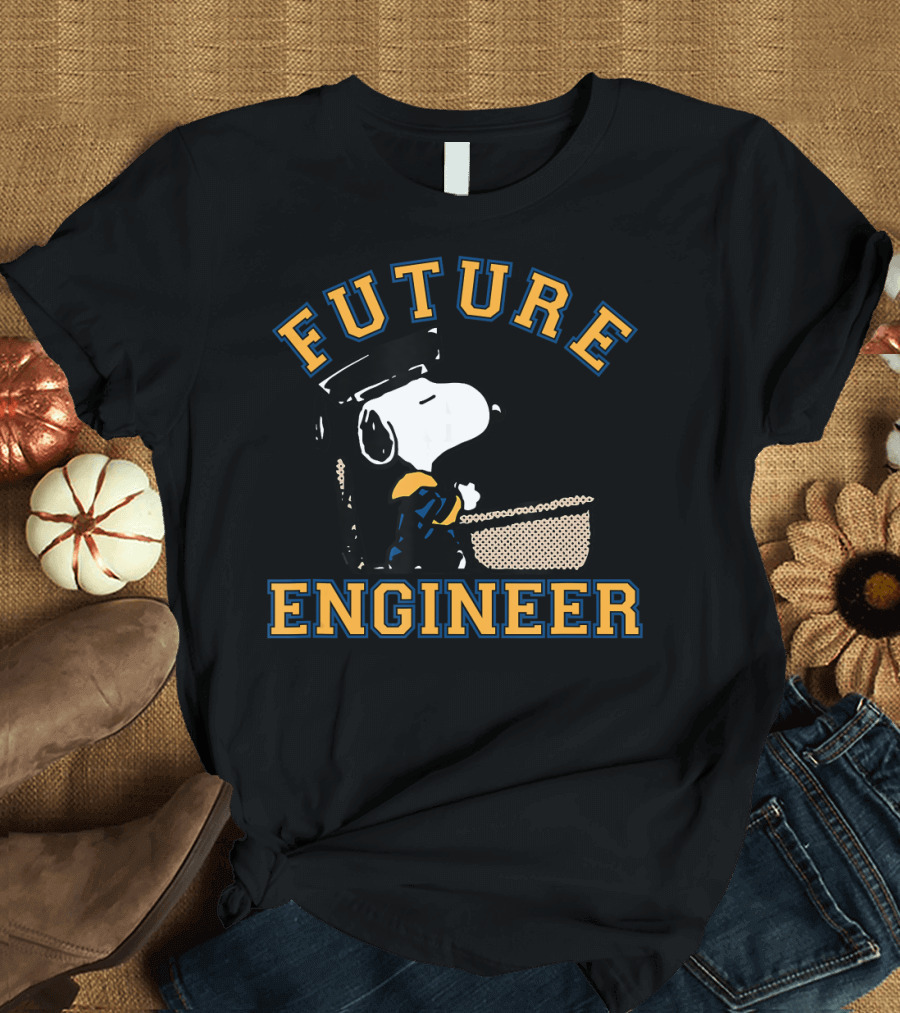Future Engineer Snoopy Graduation Peanuts T-Shirt