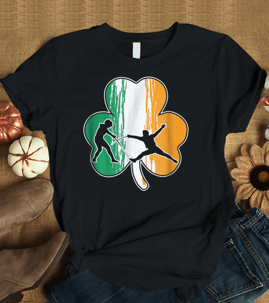 Shamrock Ireland Irish Fencing St Patrick's Day T-Shirt