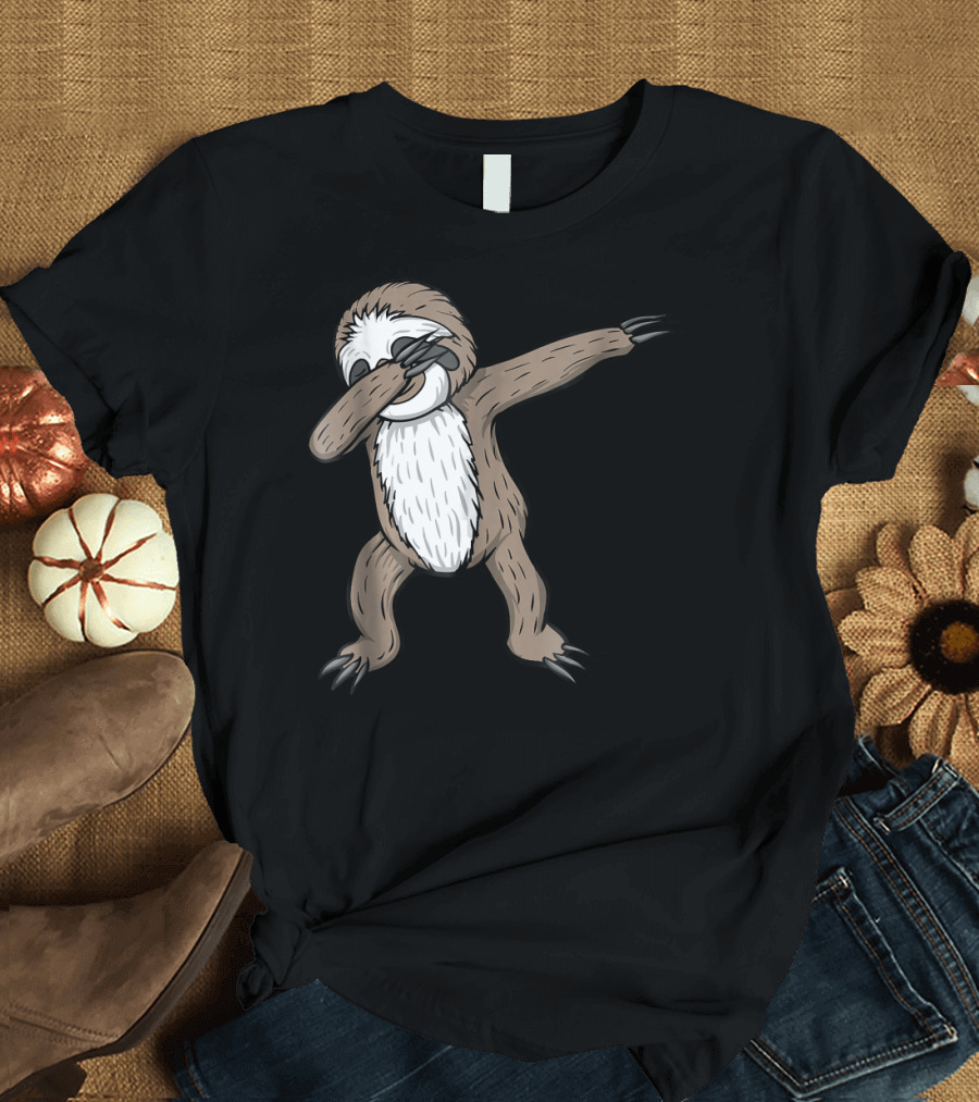 Sloth Dabbing Dance Move Dab Funny T-Shirt