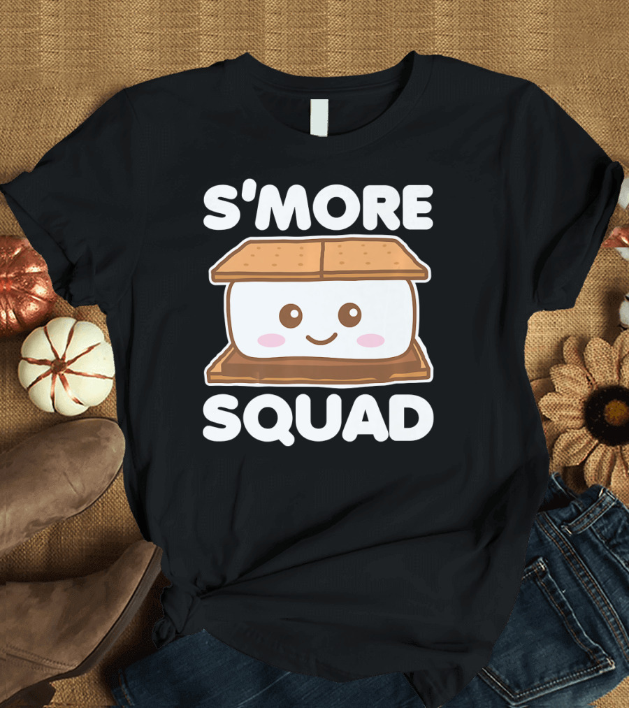 S'more Squad Funny Camping Group Marshmallow Treat T-Shirt
