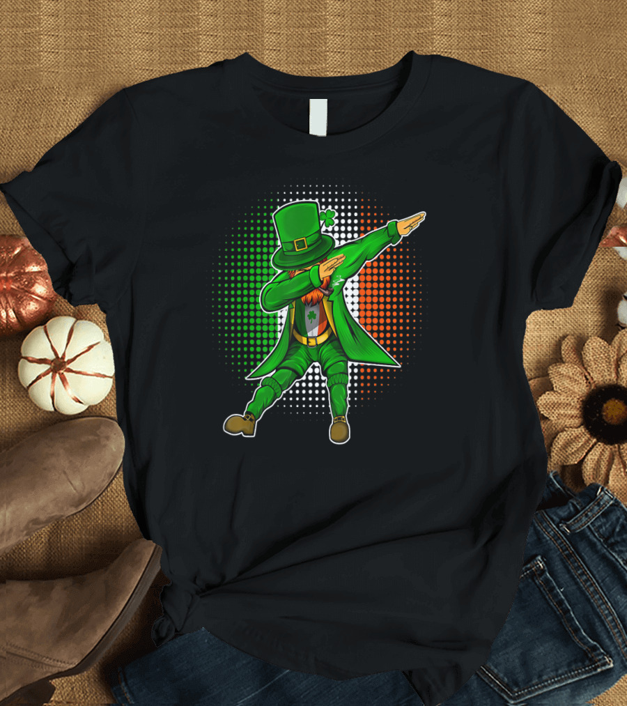 St Patrick's Day Lucky Costume Irish Dab Leprechaun T-Shirt