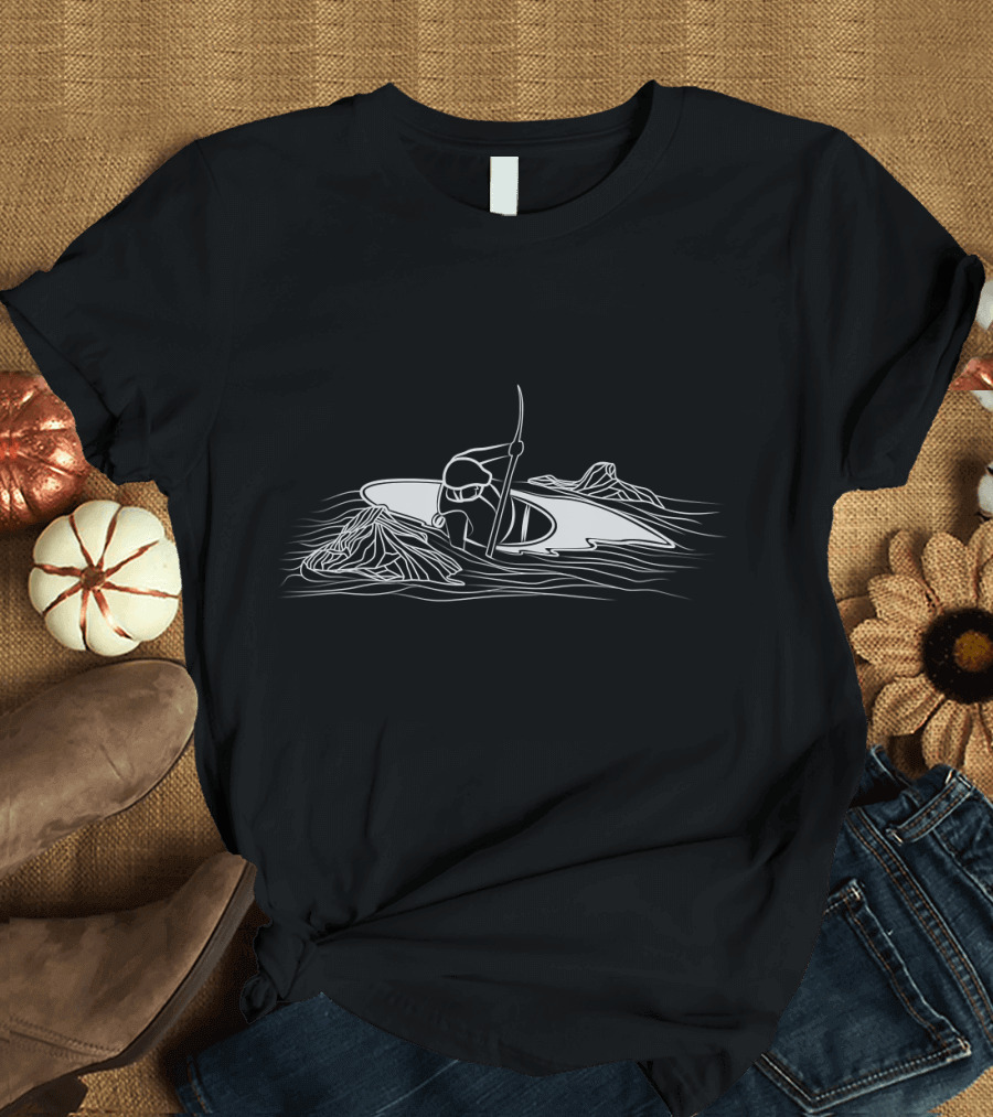 White Water Kayaking Kayaker River Adventure T-Shirt