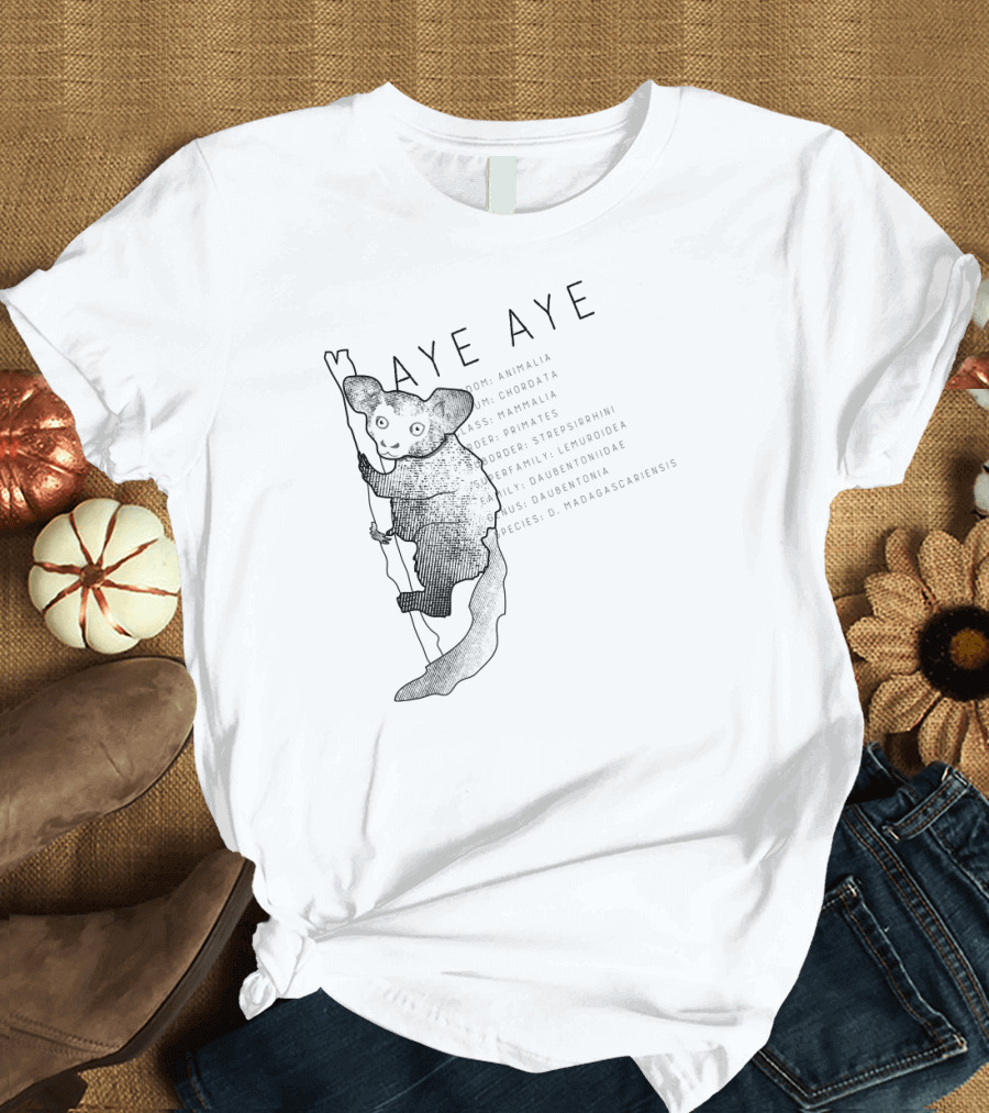 Aye Aye Lemur Nocturnal Creature Madagascar T-Shirt