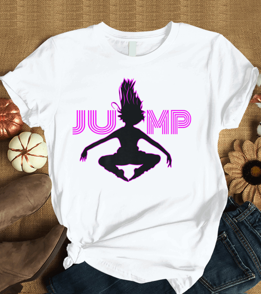 Jump Dance Recital for Girls Silhouette Movement T-Shirt