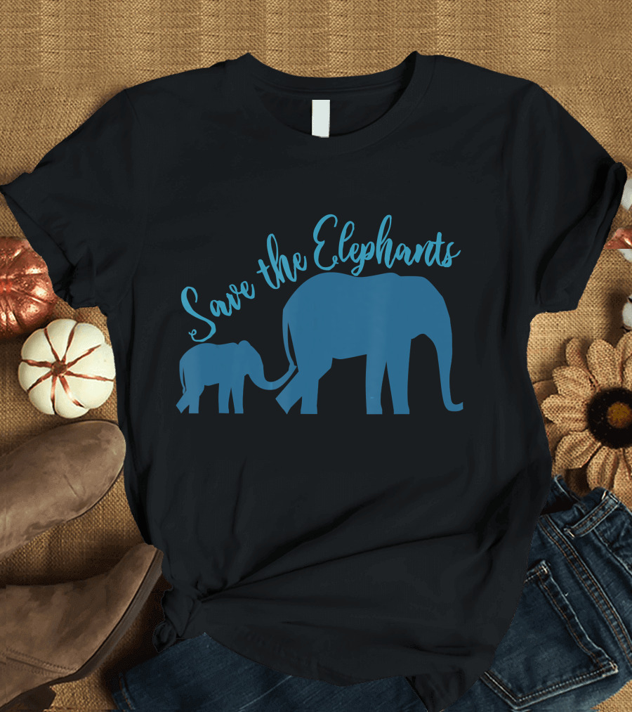 Save the Elephants Beautiful Elephant T-Shirt