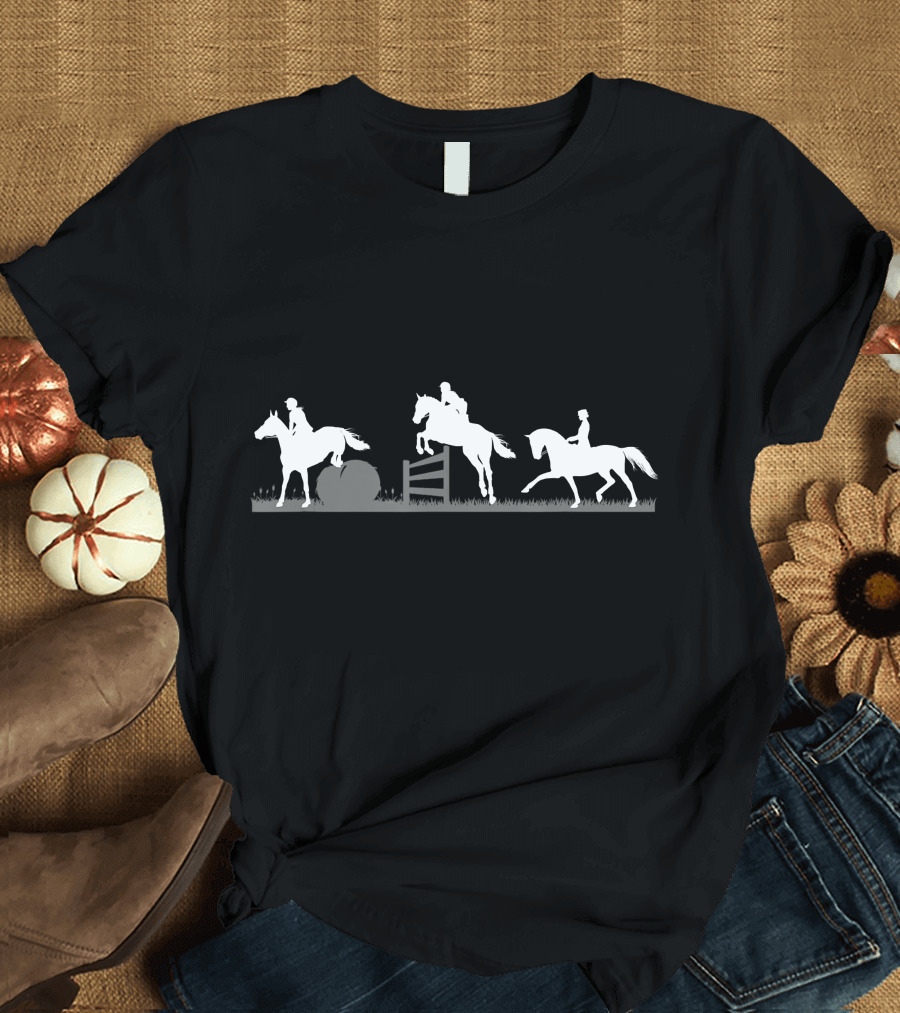 Eventing Horses Jumping T-Shirt