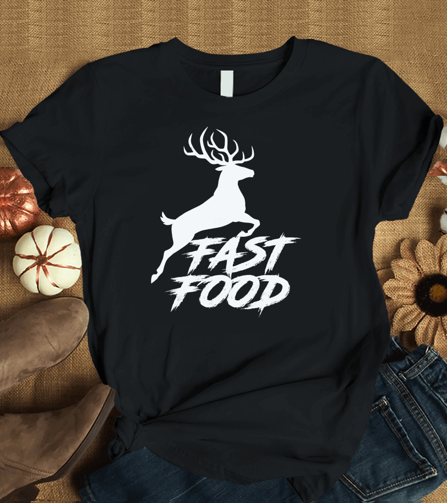 Fast Food Deer Hunter Funny T-Shirt