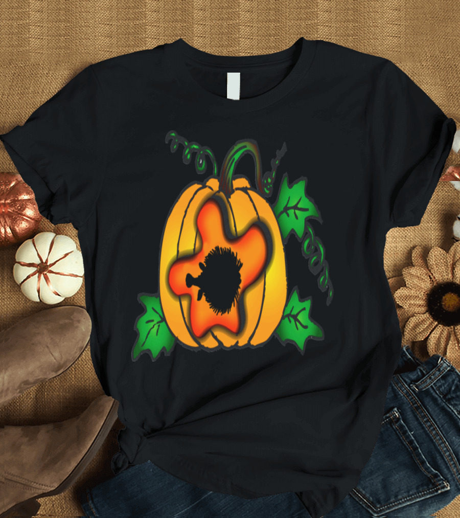 Funny Puffer Fish Pumpkin Aquatic Sealife T-Shirt