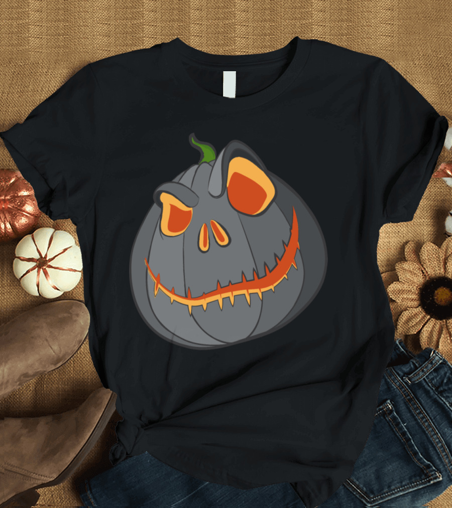 Halloween Jack-O'-Lantern Pumpkin Evil Horror Laugh T-Shirt