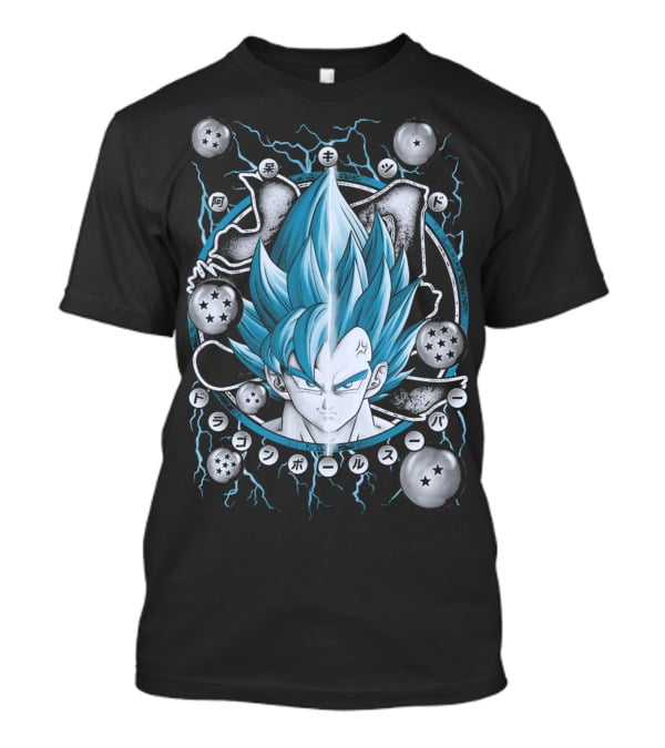 Goku X Vegeta Super Saiyan Blue Dragon Ball Z Kai Kenji T-Shirt