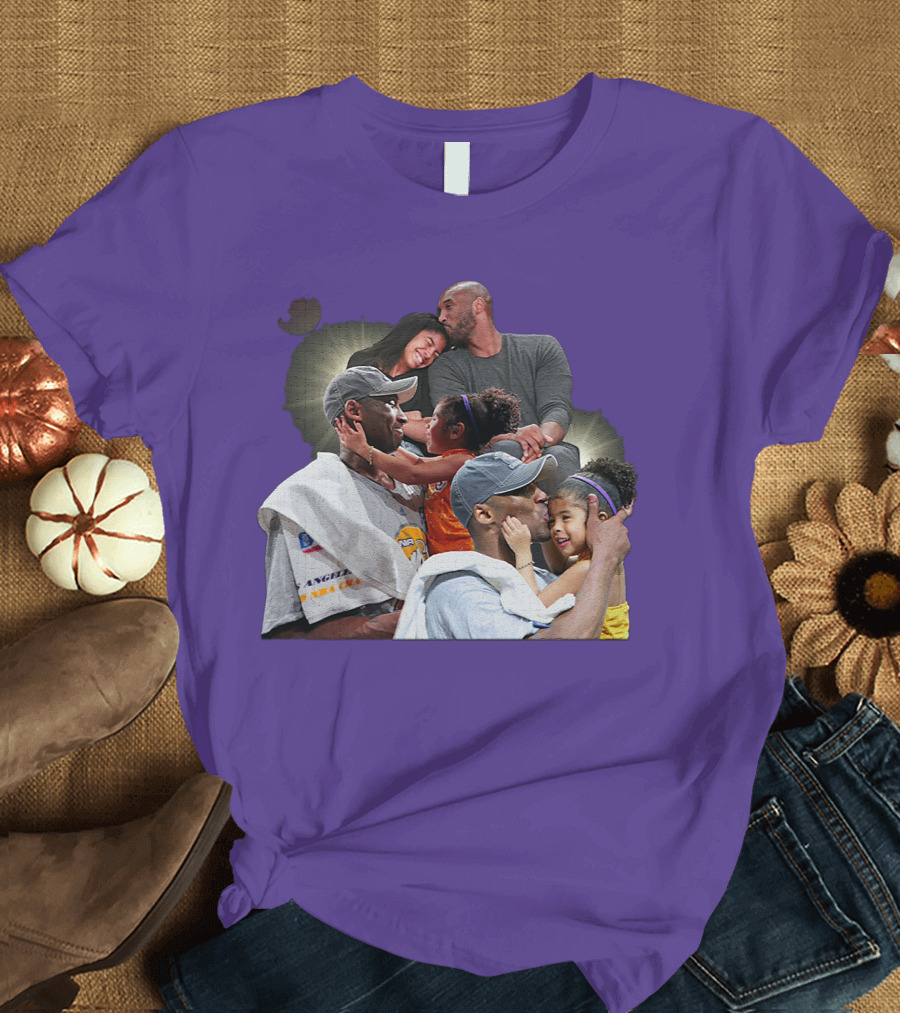 Kobe and Gigi Celebration Los Angeles Lakers Moments T-Shirt