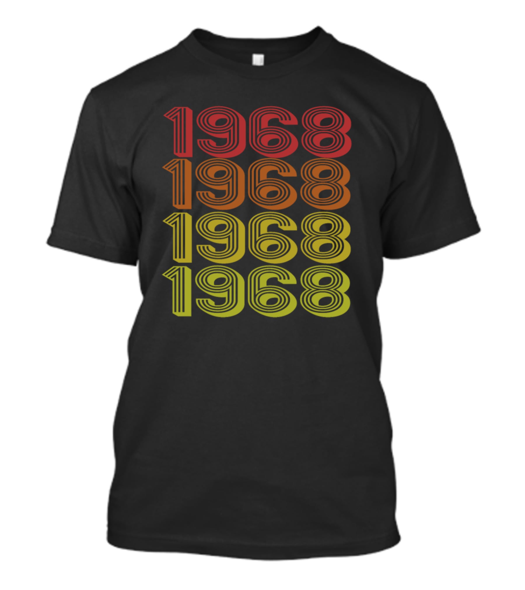 Retro Gradient 1968 Vintage Year T-Shirt