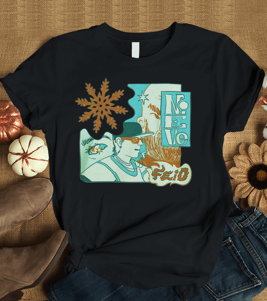 Feid Nieve White Snowflake T-Shirt