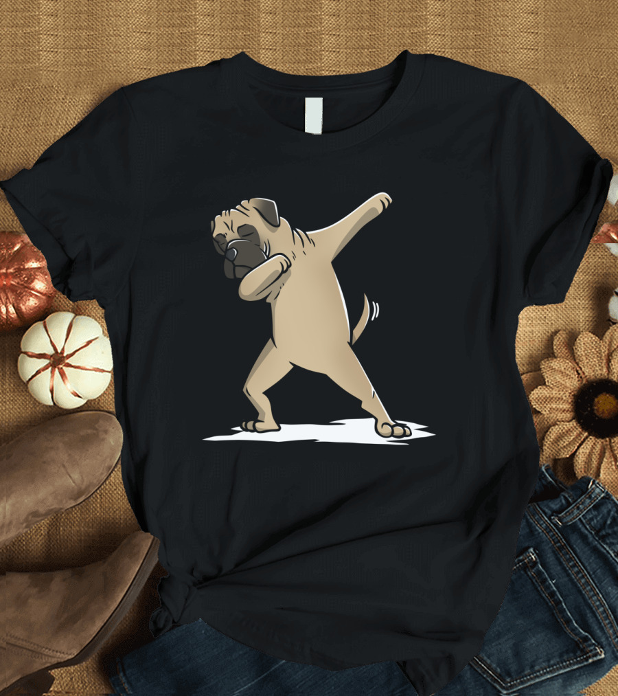 Bullmastiff Performing Dab Dance Move with Playful Expression T-Shirt