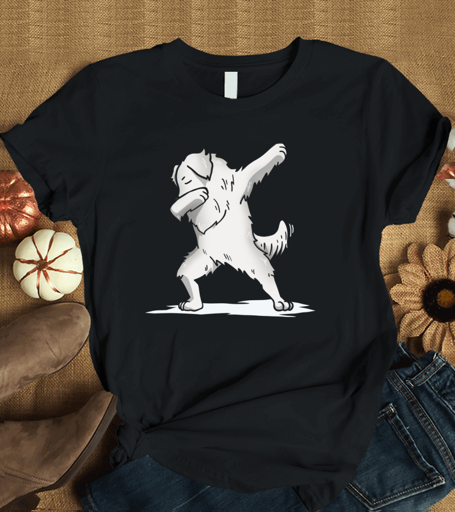 Great Pyrenees Dog Performing Dab Dance Move T-Shirt